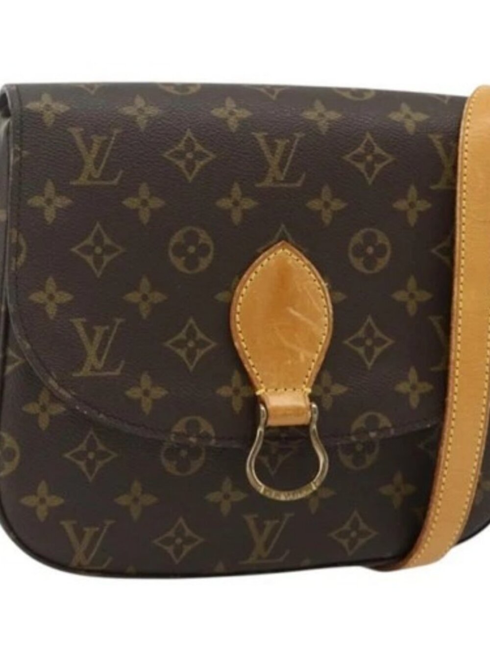 LOUIS VUITTON Monogram Saint Cloud GM Shoulder Bag M51242 LV Auth ep13994